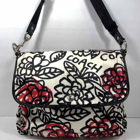 Rare Coach Kyra poppy messenger bag. - Picture 1 of 9